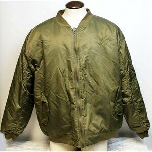 Avirex Army Green Flight Bomber Jacket Mens sz 3XL Reversible Camouflaged